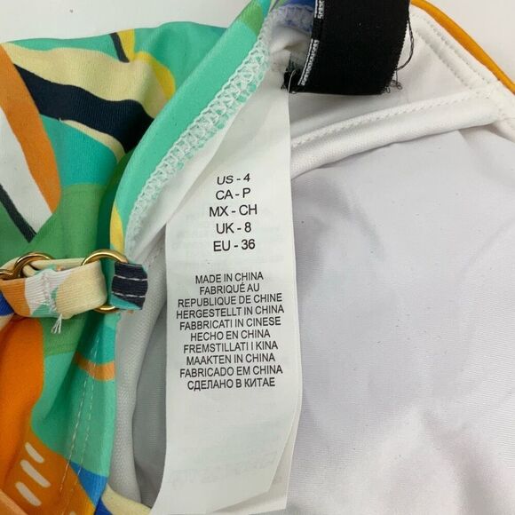 NWT La Blanca Multicolor Sun In Sicily Underwire One Piece Swimsuit Size 4 - Picture 7 of 9